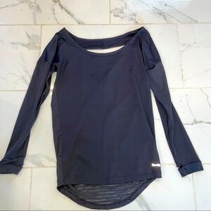 Gray Athletic open back Top